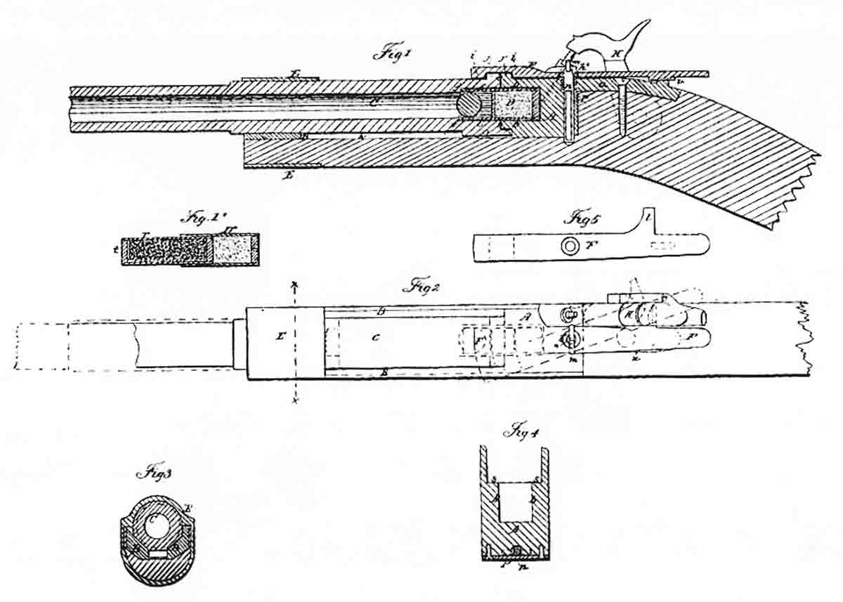 Patent drawing of Smith action.